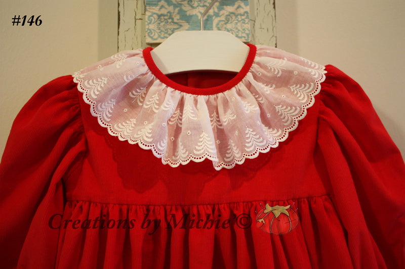 Holiday Dress With Swiss Edging