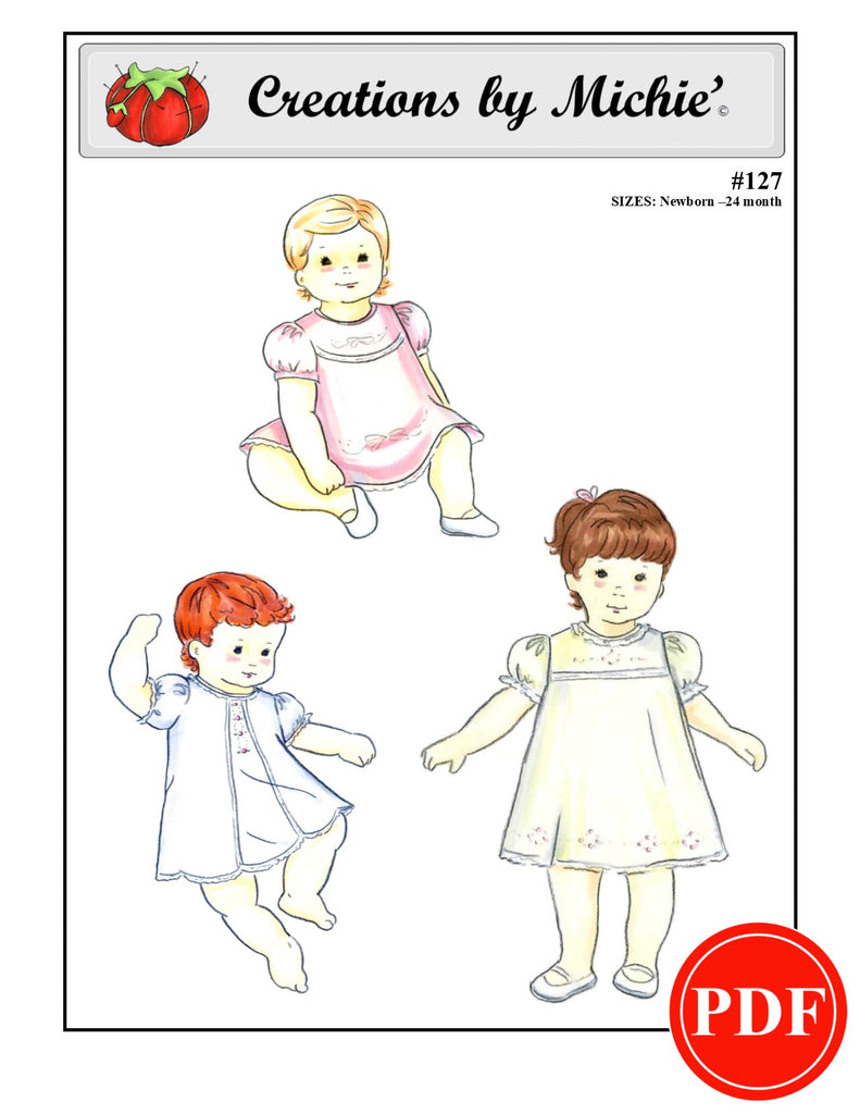 127 - Printable Baby Dress