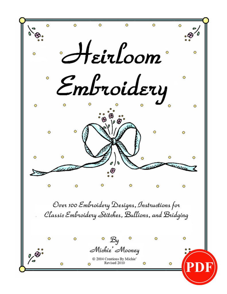 Heirloom Embroidery Book Printable